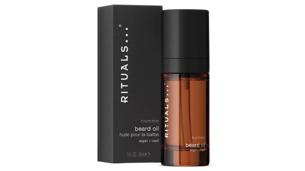 Aceite de barba con argán y albahaca de Rituals: un secreto bereber para el cuidado masculino