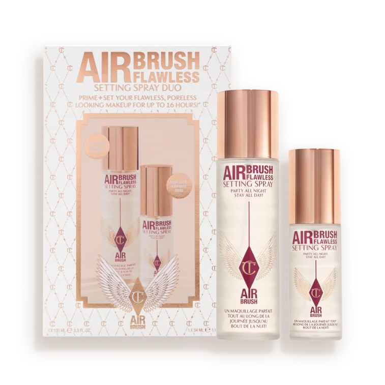 Charlotte Tilbury Airbrush Flawless Setting Spray Duo: el secreto mejor guardado del maquillaje profesional, ahora en formato doble