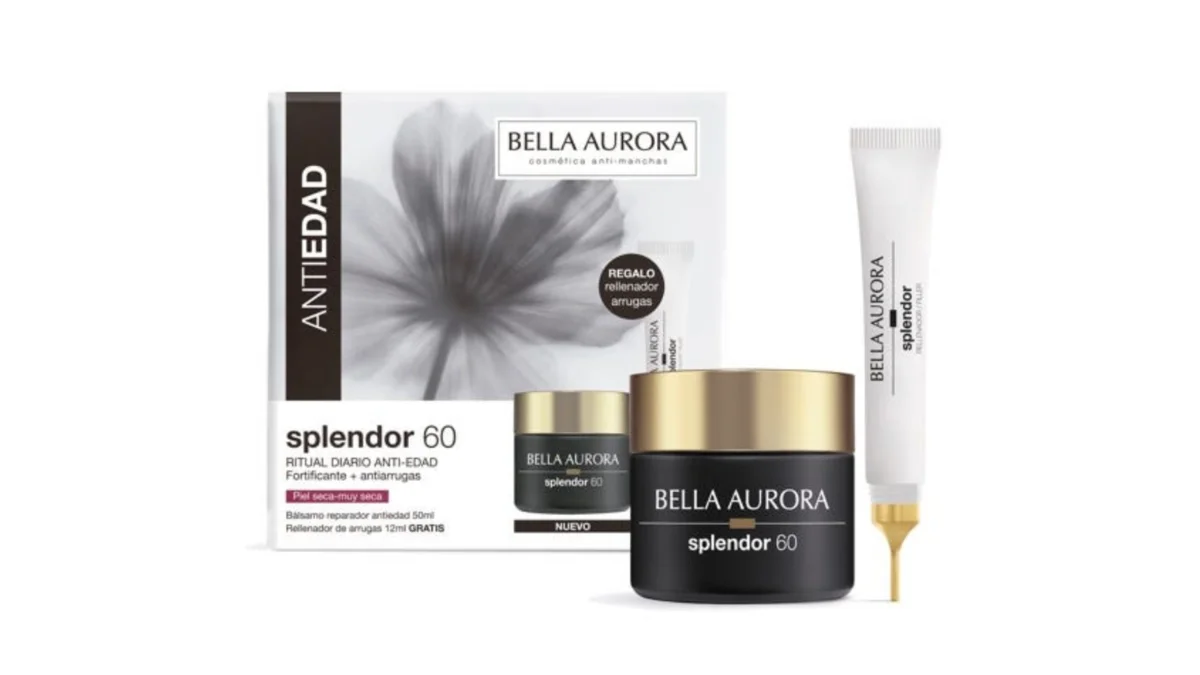 Bella Aurora Splendor 60 para piel seca: el pack antiedad que combina reparación profunda y relleno de arrugas